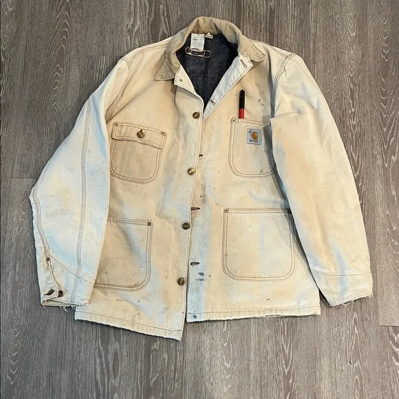 Carhartt Men's Beige Field Jacket - Picture 2 of 12